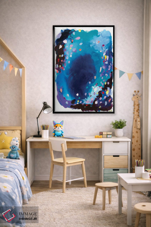 تابلو انتزاعی زیر دریا اثر جولیا بادو - D2B
