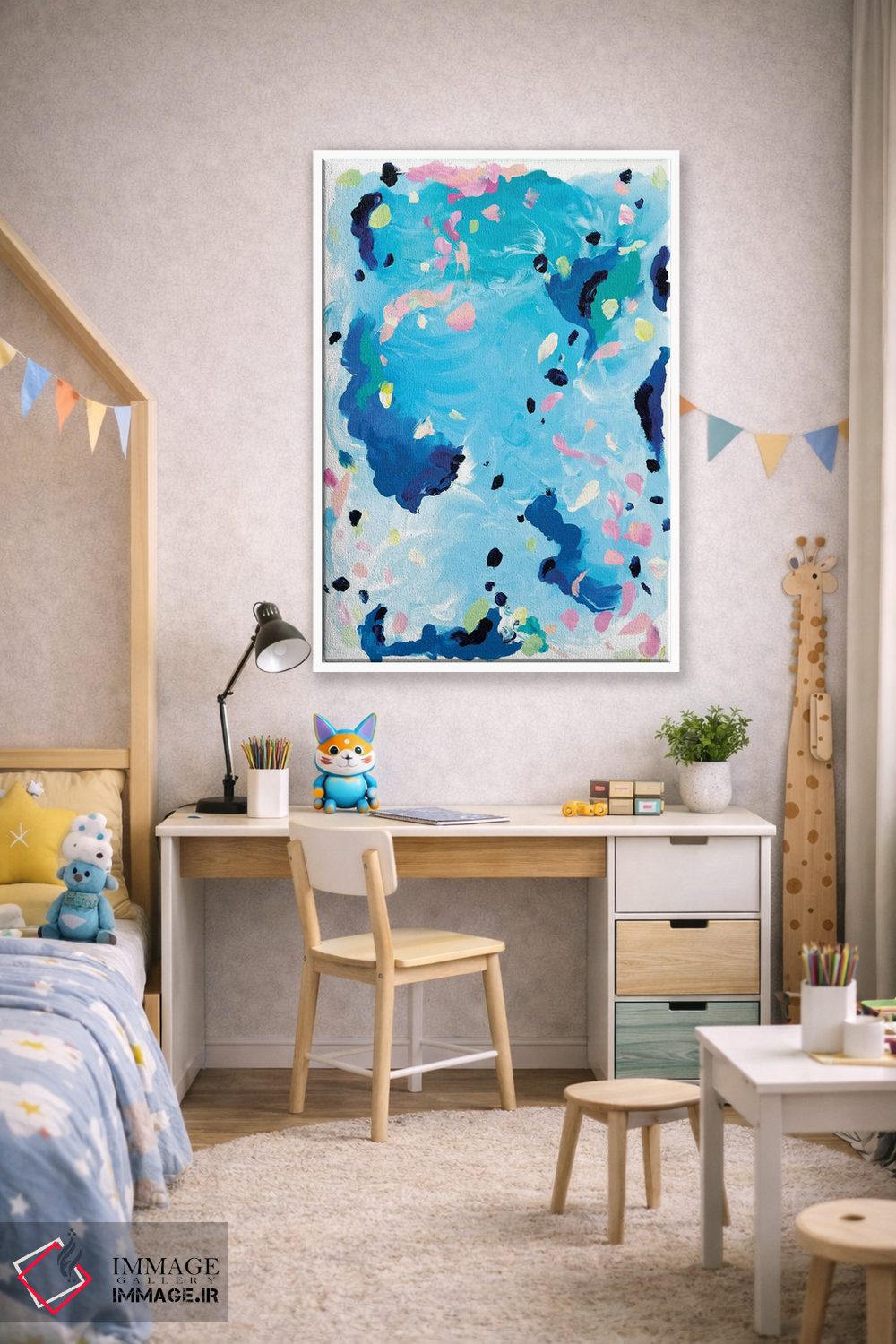 تابلو انتزاعی جزر و مد اثر جولیا بادو - D1W