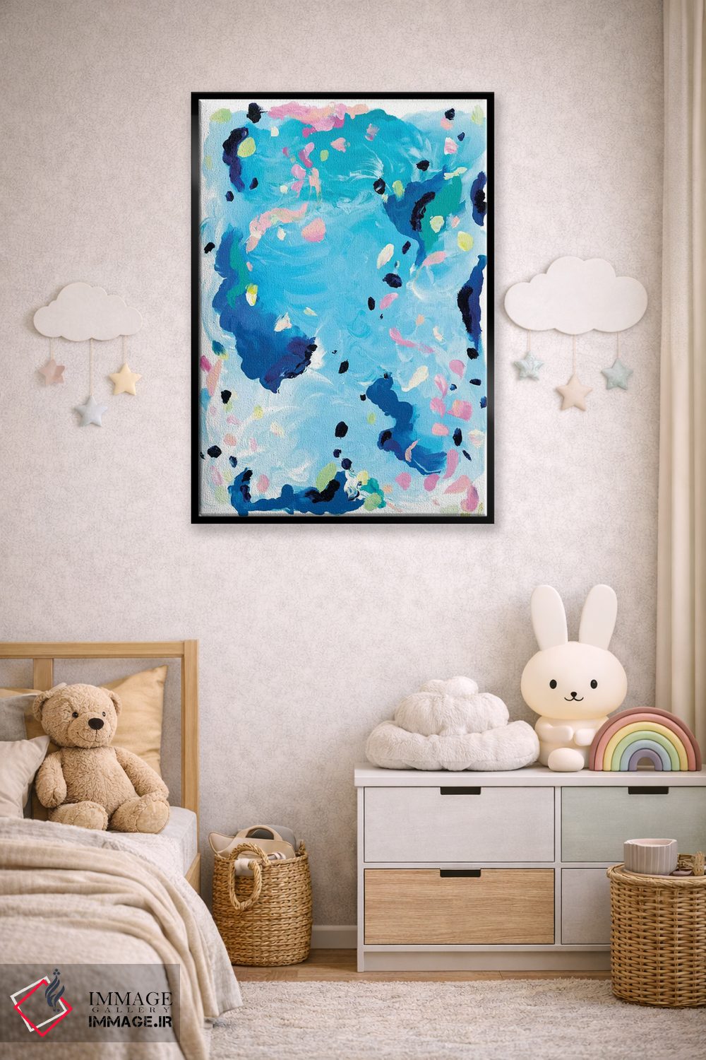 تابلو انتزاعی جزر و مد اثر جولیا بادو - D5B