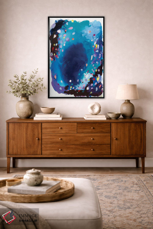 تابلو انتزاعی زیر دریا اثر جولیا بادو - D6B