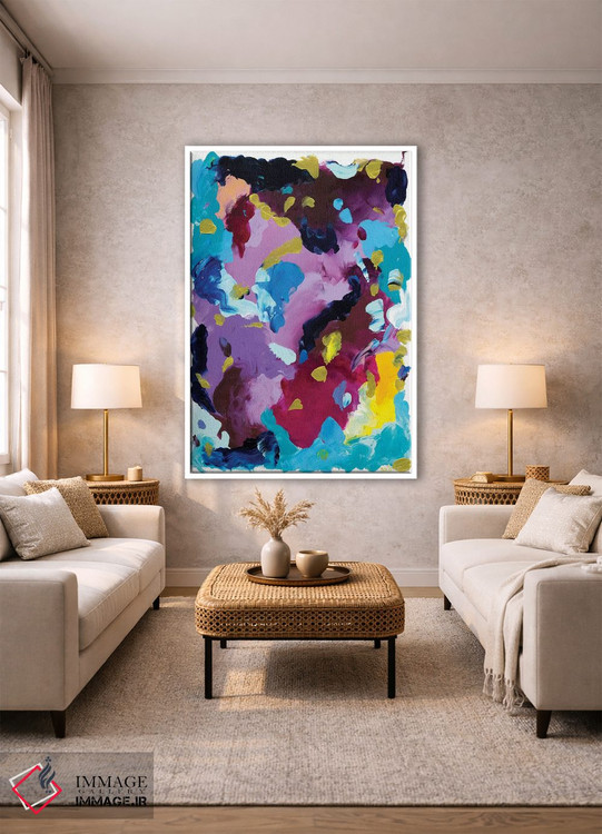 تابلو انتزاعی روی وحشی اثر جولیا بادو - D1W
