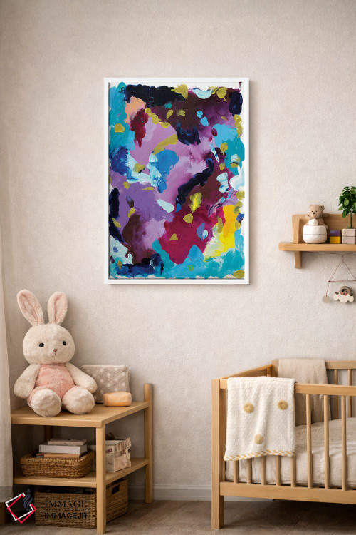 تابلو انتزاعی روی وحشی اثر جولیا بادو - D3W