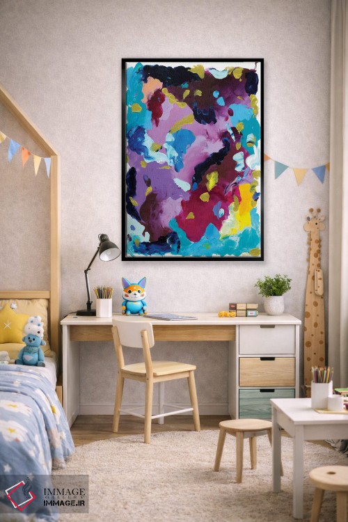 تابلو انتزاعی روی وحشی اثر جولیا بادو - D2B