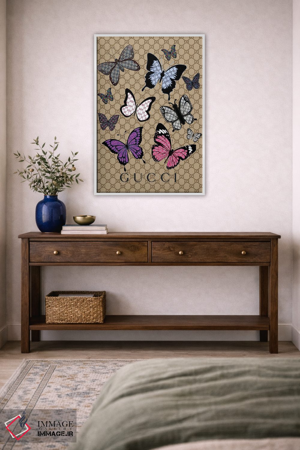 تابلو دکوراتیو پروانه های گوچی اثر جولی شریبر - D2W