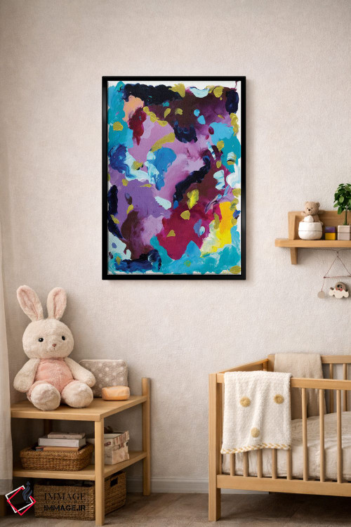 تابلو انتزاعی روی وحشی اثر جولیا بادو - D5B