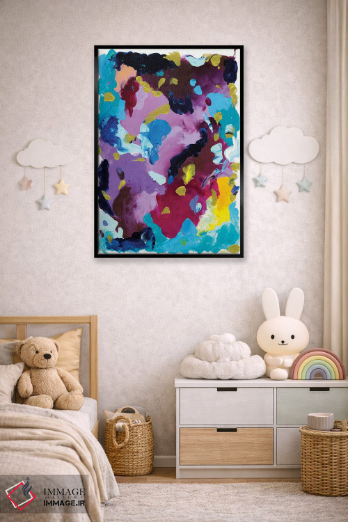 تابلو انتزاعی روی وحشی اثر جولیا بادو - D6B