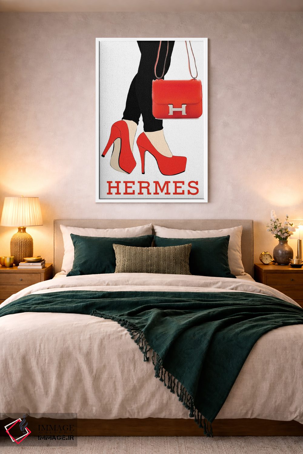 تابلو دکوراتیو کیف هرمس اثر جولی شریبر - D2W