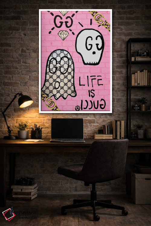 تابلو دکوراتیو زندگی یعنی گوچی اثر جولی شریبر - D2W