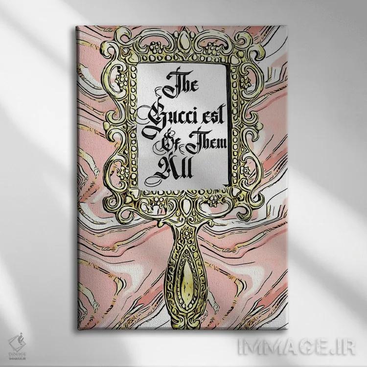 تابلو دکوراتیو گوچی ترین اثر جولی شریبر - نمای روبهرو روی دیوار
