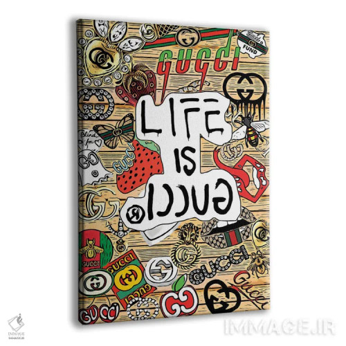 تابلو دکوراتیو زندگی گوچی است اثر جولی شریبر - نمای پرسپکتیو محصول