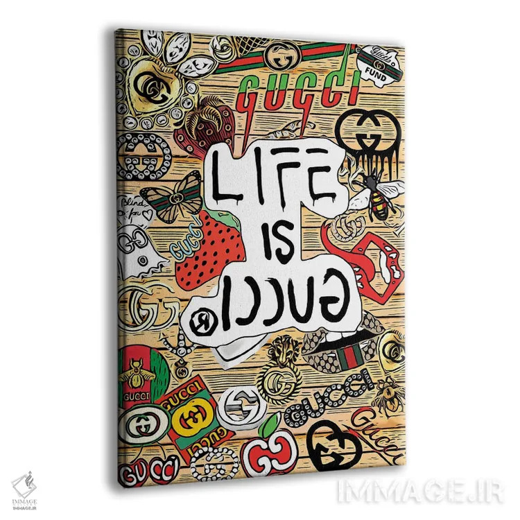 تابلو دکوراتیو زندگی گوچی است اثر جولی شریبر - نمای پرسپکتیو محصول