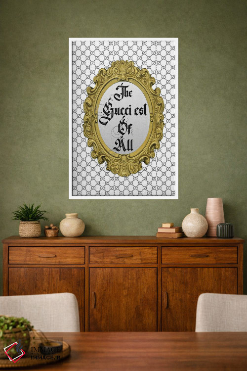 تابلو دکوراتیو White,گوچی ترین همه، سفید اثر جولی شریبر - D1W