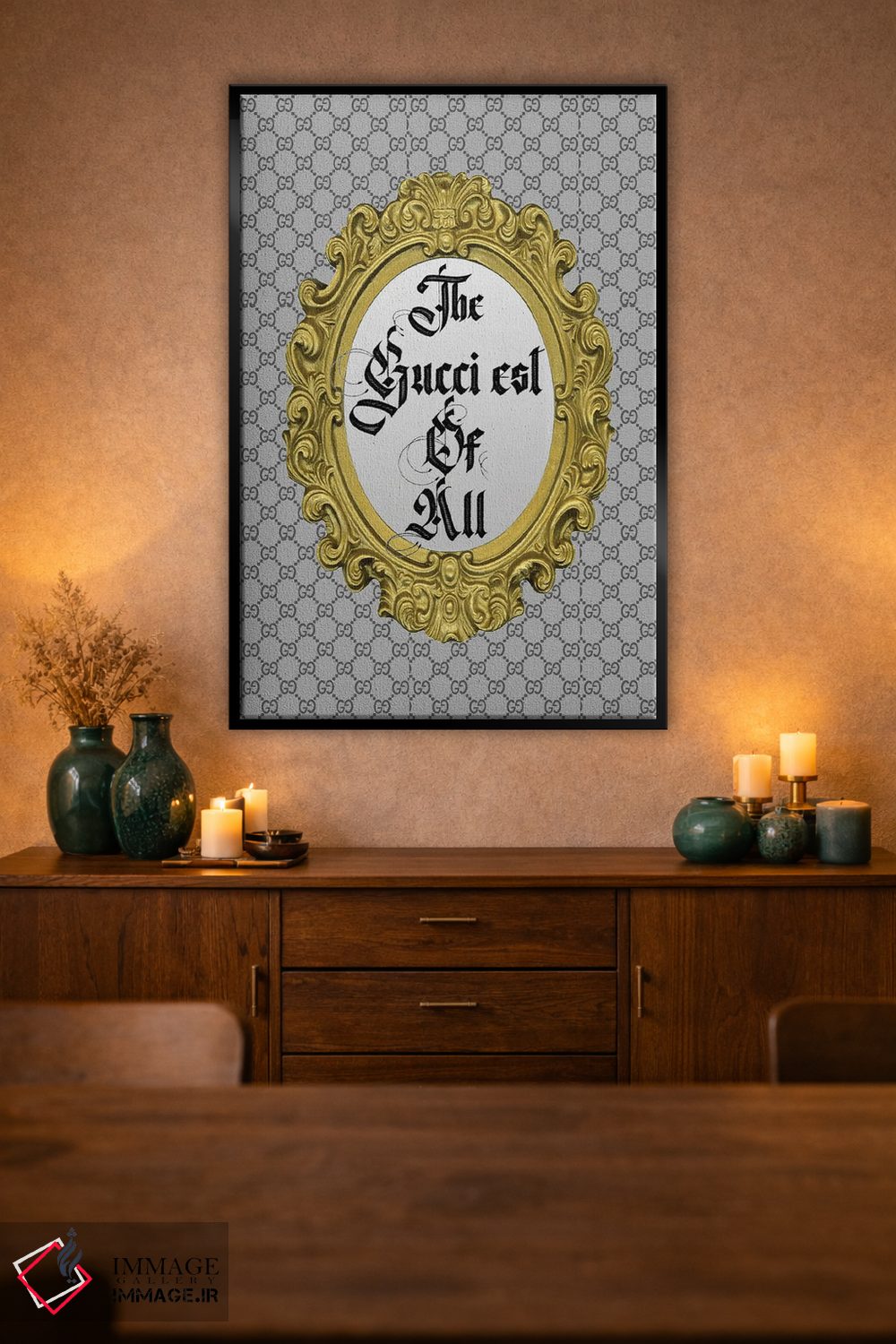تابلو دکوراتیو گوچی ترین همه اثر جولی شریبر - D2B