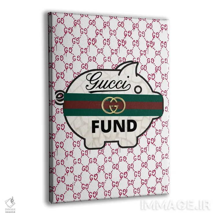 تابلو دکوراتیو سرمایه گذاری گوچی اثر جولی شریبر - نمای پرسپکتیو محصول