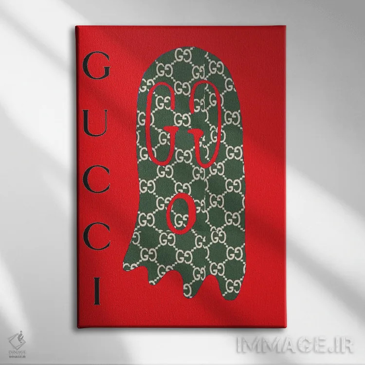 تابلو دکوراتیو بو گوچی اثر جولی شریبر - نمای روبهرو روی دیوار