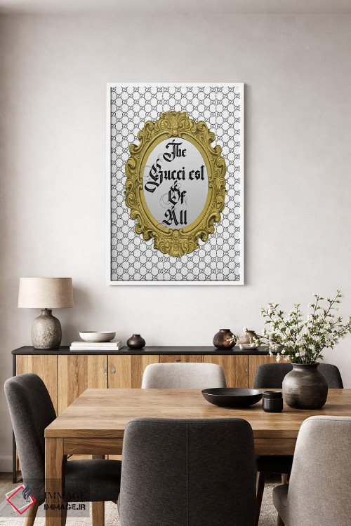 تابلو دکوراتیو White,گوچی ترین همه، سفید اثر جولی شریبر - D3W