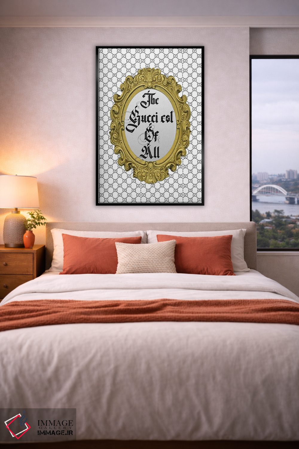 تابلو دکوراتیو White,گوچی ترین همه، سفید اثر جولی شریبر - D5B