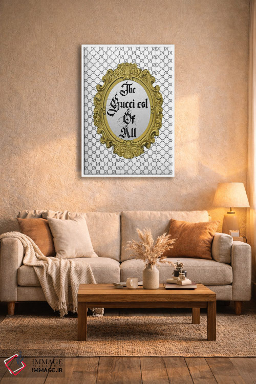 تابلو دکوراتیو White,گوچی ترین همه، سفید اثر جولی شریبر - D4W