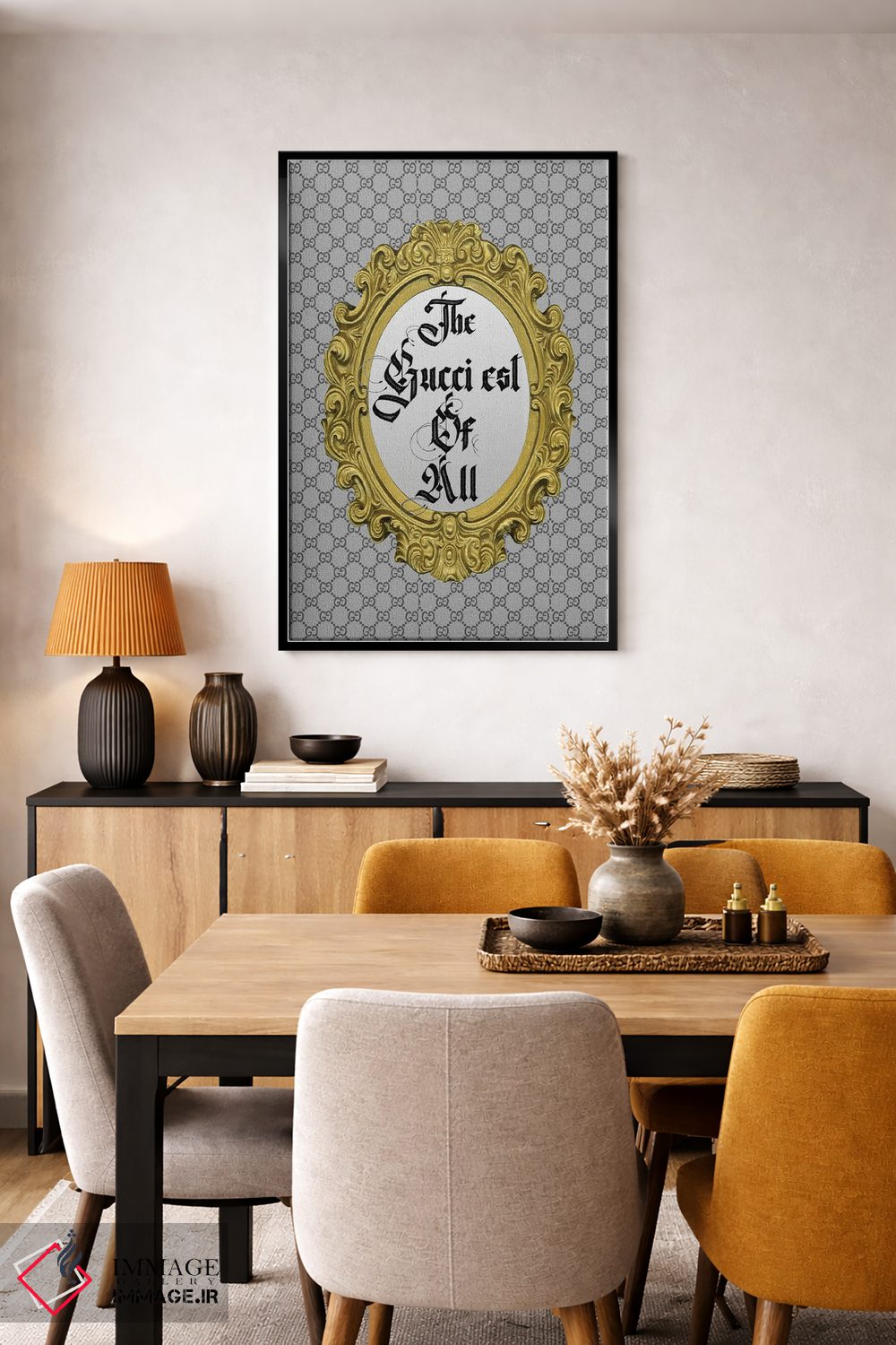 تابلو دکوراتیو گوچی ترین همه اثر جولی شریبر - D6B