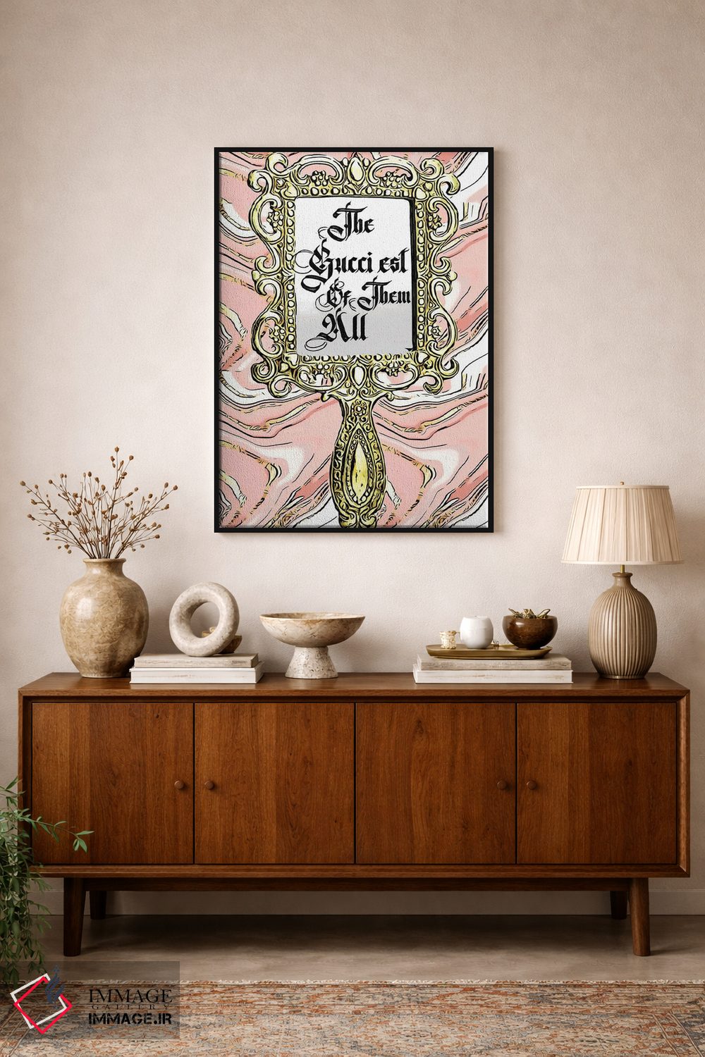 تابلو دکوراتیو گوچی ترین اثر جولی شریبر - D1B