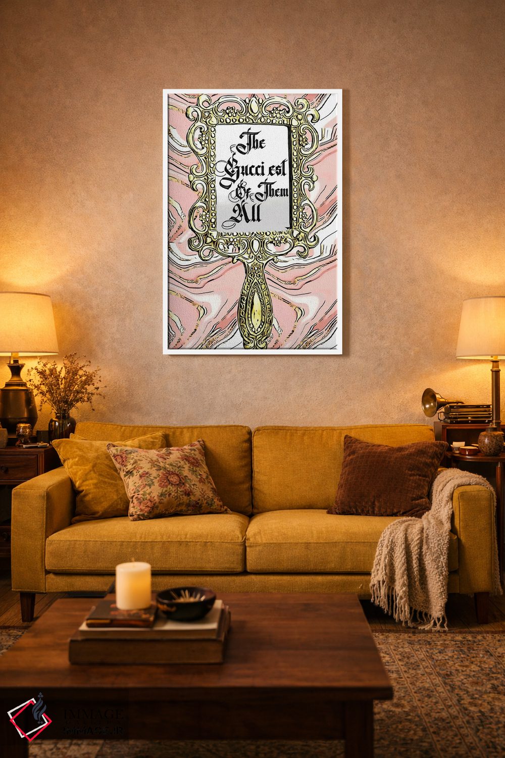 تابلو دکوراتیو گوچی ترین اثر جولی شریبر - D3W