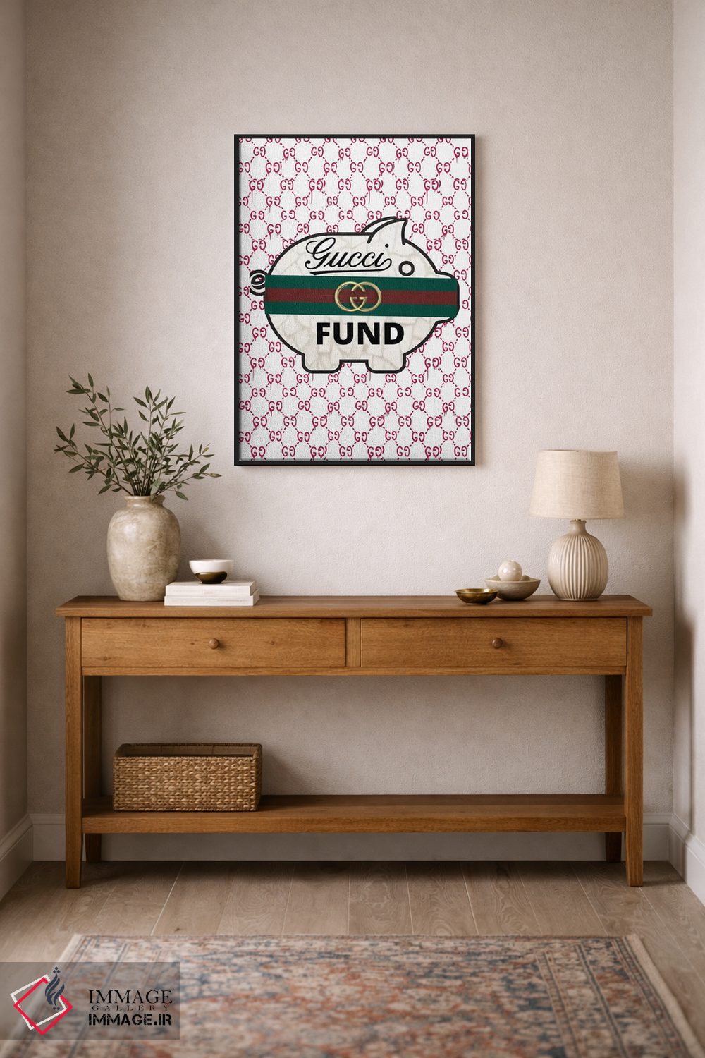 تابلو دکوراتیو سرمایه گذاری گوچی اثر جولی شریبر - D2B