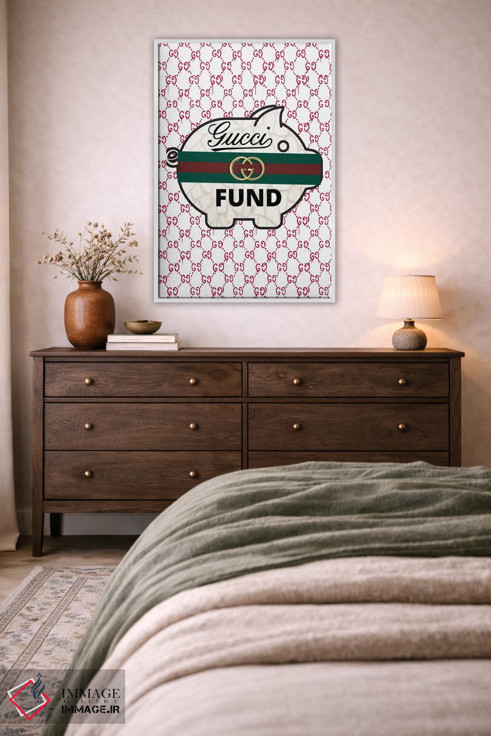 تابلو دکوراتیو سرمایه گذاری گوچی اثر جولی شریبر - D3W