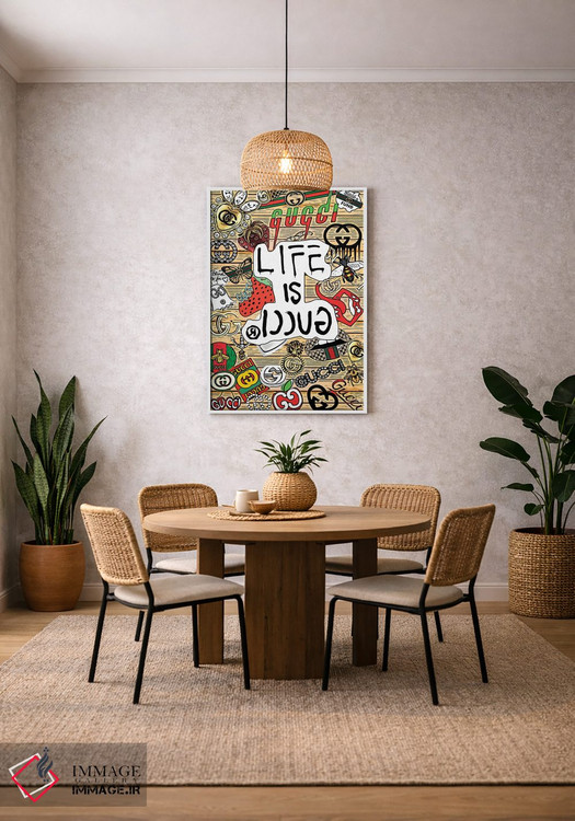 تابلو دکوراتیو زندگی گوچی است اثر جولی شریبر - D2W