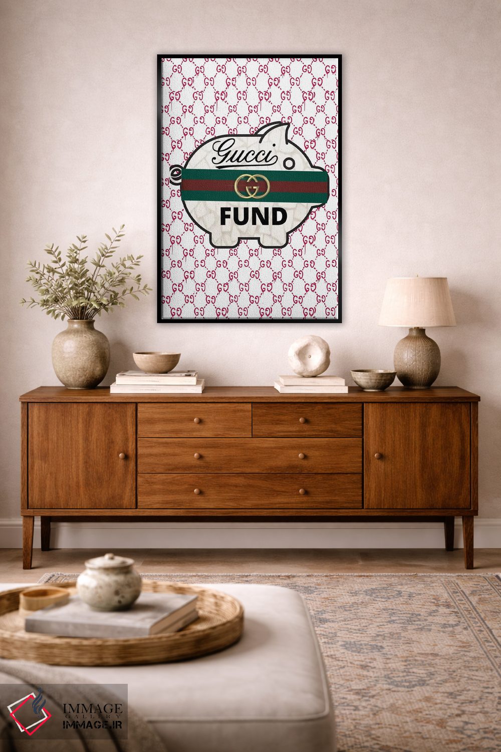 تابلو دکوراتیو سرمایه گذاری گوچی اثر جولی شریبر - D5B