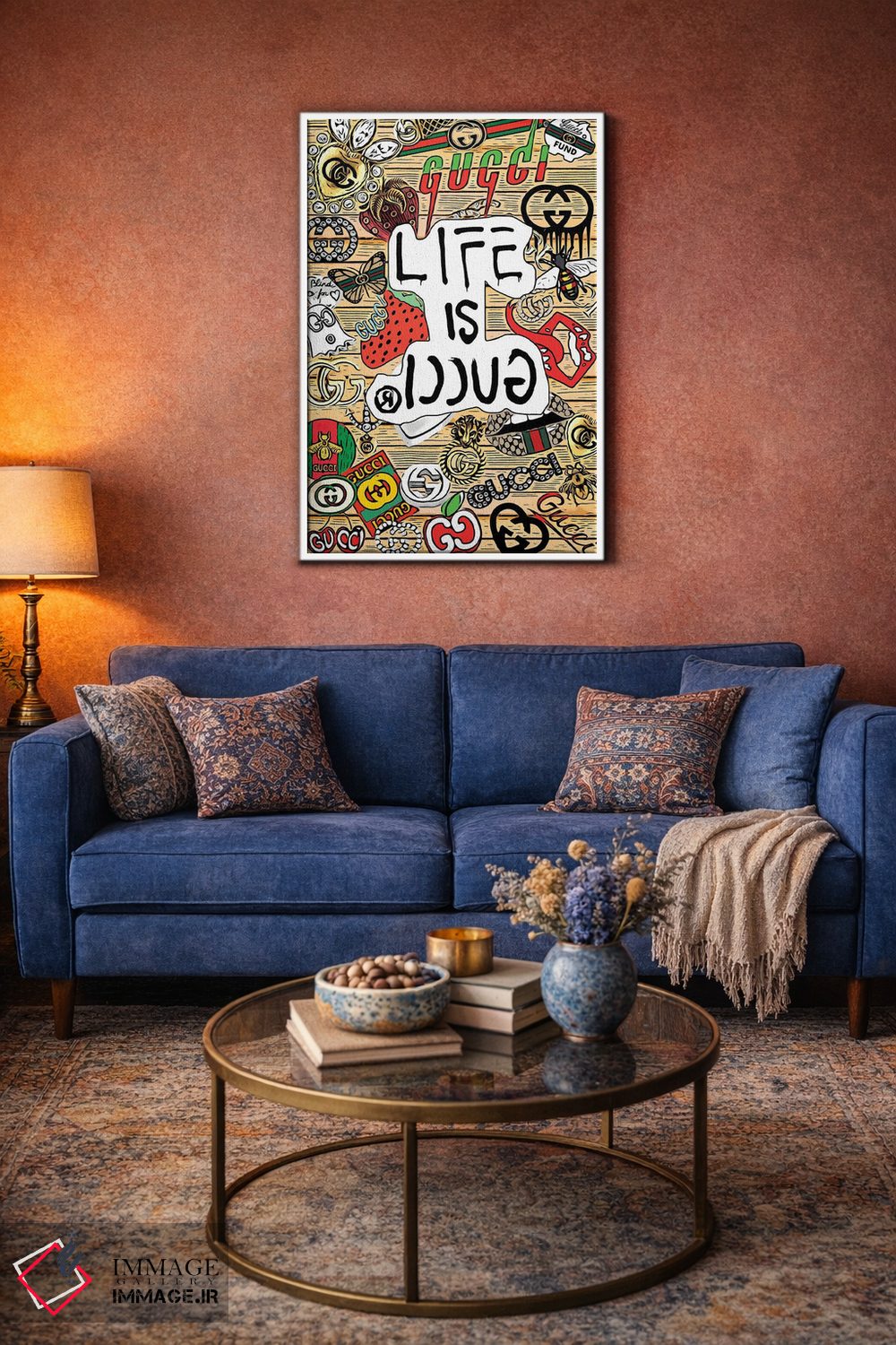 تابلو دکوراتیو زندگی گوچی است اثر جولی شریبر - D3W