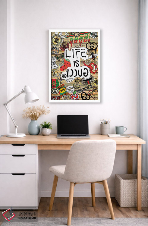 تابلو دکوراتیو زندگی گوچی است اثر جولی شریبر - D5W