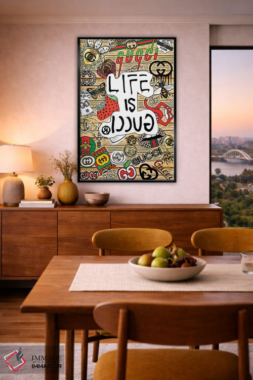 تابلو دکوراتیو زندگی گوچی است اثر جولی شریبر - D6B