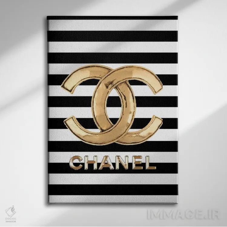 تابلو دکوراتیو شنل سیاه و سفید اثر جولی شریبر - نمای روبهرو روی دیوار