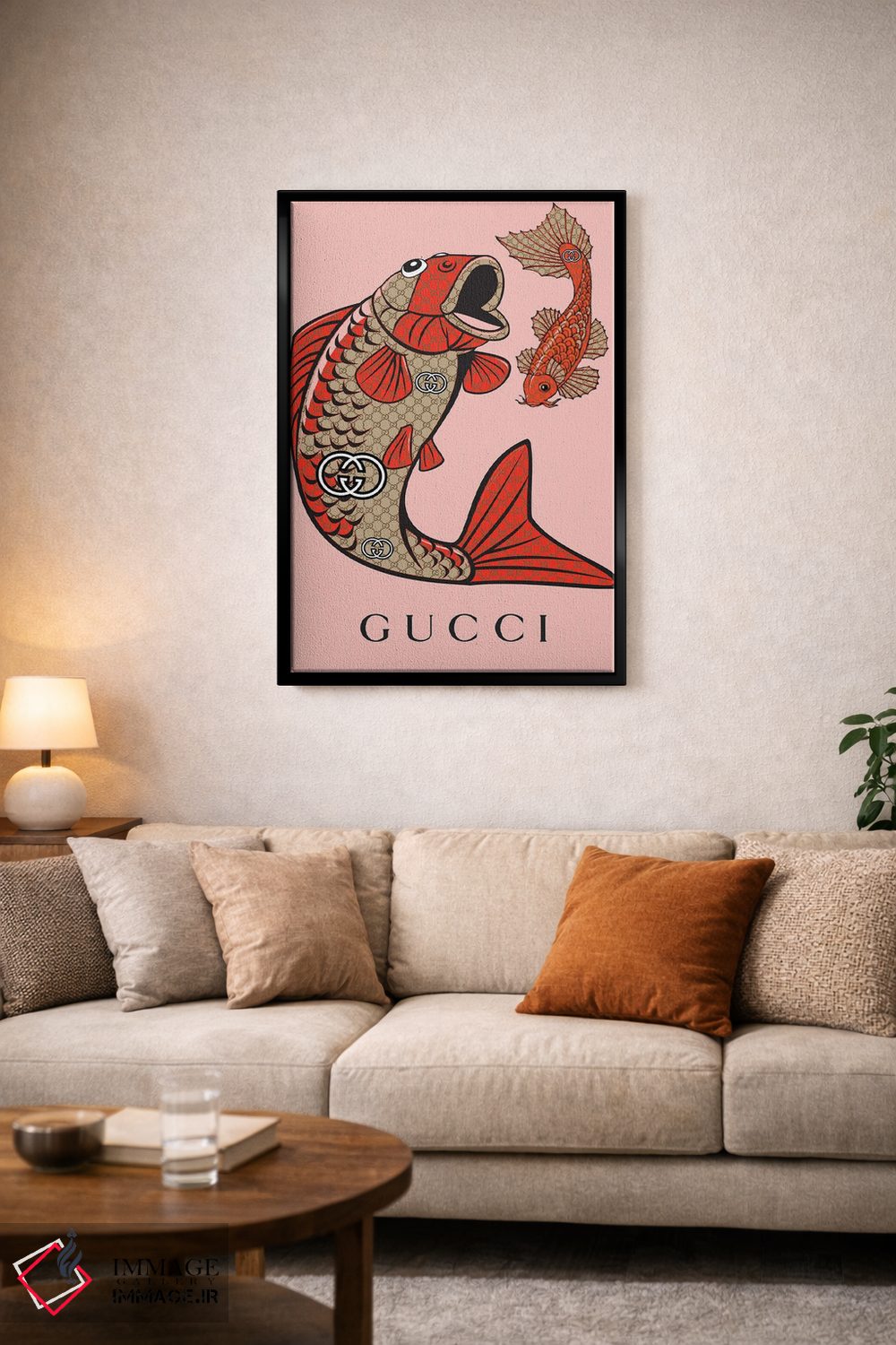 تابلو دکوراتیو کوئی گوچی اثر جولی شریبر - D5B