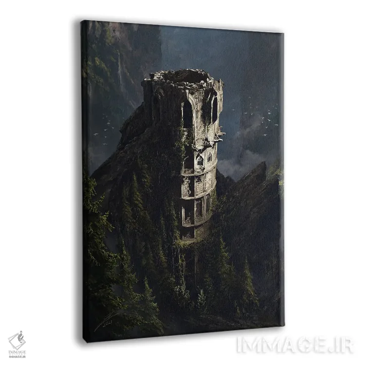 تابلو دکوراتیو نور روز بر دیوارها می خزد اثر جولیان باور - نمای پرسپکتیو محصول