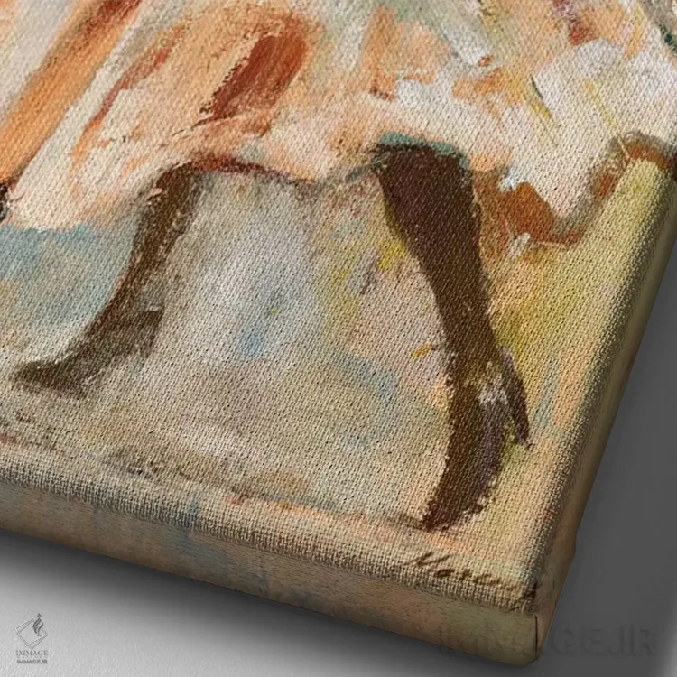 تابلو دکوراتیو شب گردی ۲ اثر جولیان مارکو - نمای نزدیک بافت بوم