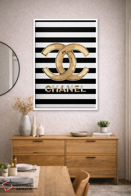 تابلو دکوراتیو شنل سیاه و سفید اثر جولی شریبر - D1W