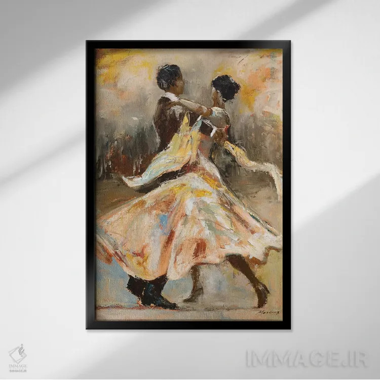 تابلو دکوراتیو شب گردی ۲ اثر جولیان مارکو - نمای قابدار مشکی