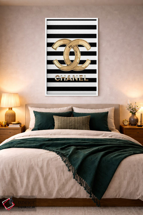 تابلو دکوراتیو شنل سیاه و سفید اثر جولی شریبر - D3W