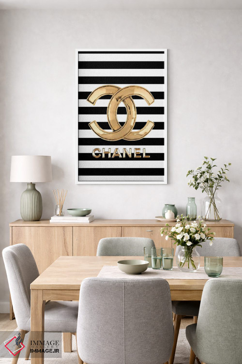 تابلو دکوراتیو شنل سیاه و سفید اثر جولی شریبر - D6W