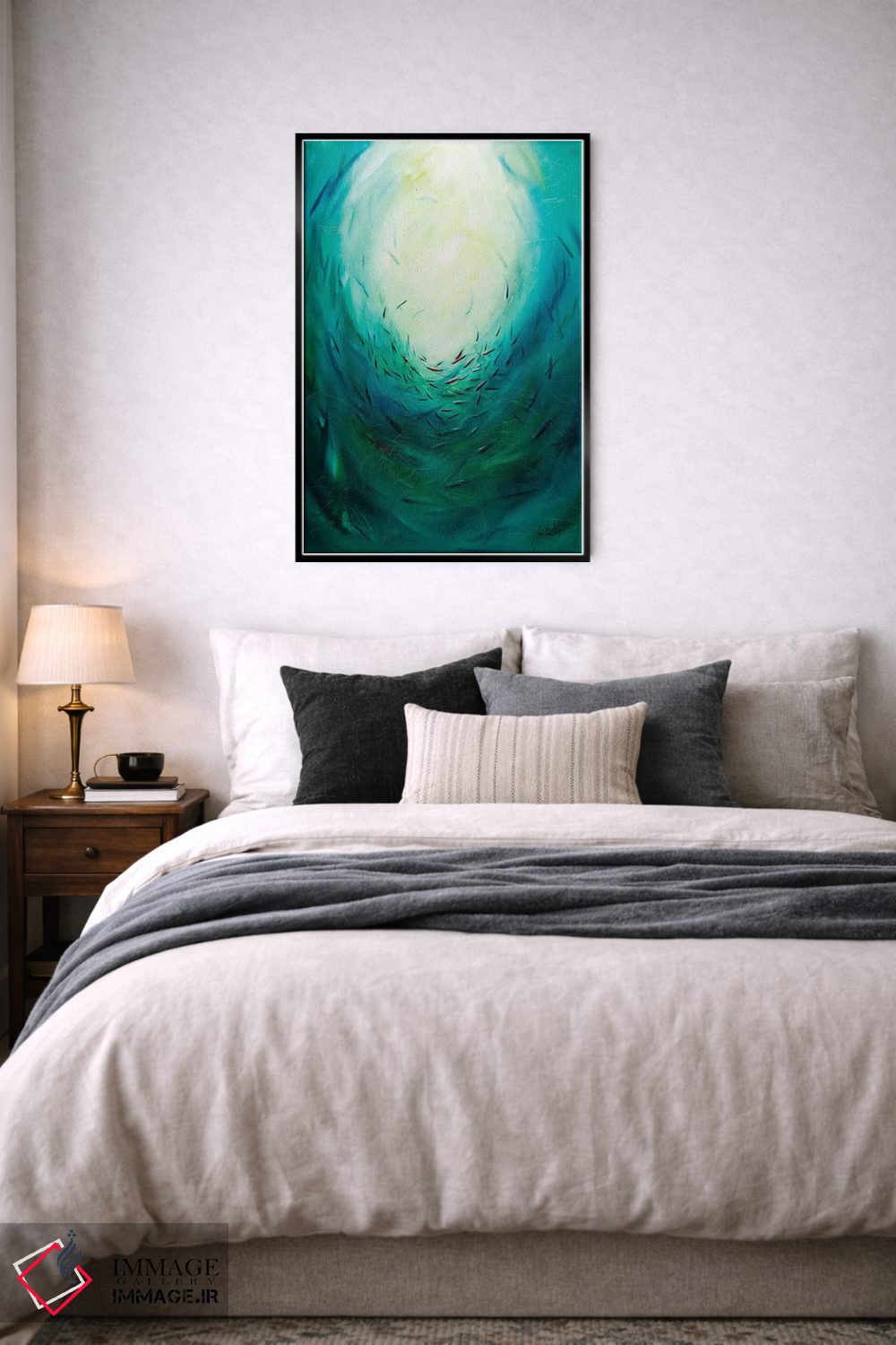 تابلو انتزاعی موج های صلح ۳ اثر جولی ان اسکات - D6B