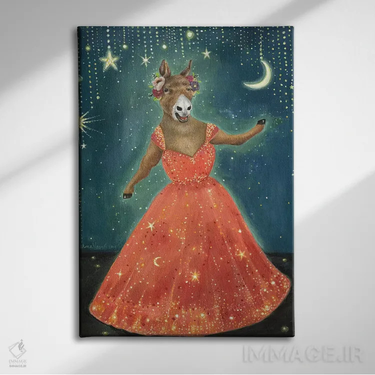 تابلو دکوراتیو اپرای بزرگ هریت اثر جانا واشتی - نمای روبهرو روی دیوار