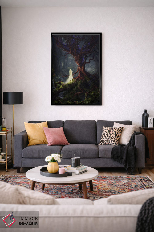 تابلو دکوراتیو مسافر شبانه اثر جولیان باور - D4B