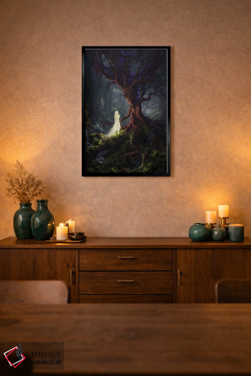 تابلو دکوراتیو مسافر شبانه اثر جولیان باور - D2B