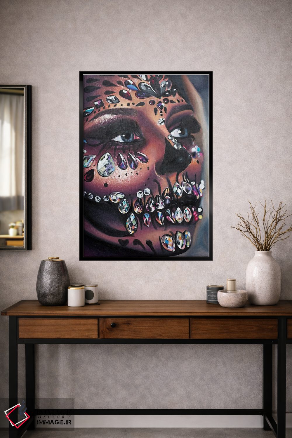 تابلو دکوراتیو جمجمه آب نباتی اثر جولیا رایان - D1B