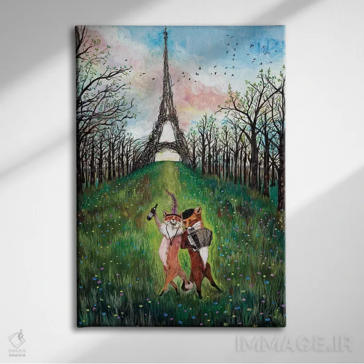 تابلو دکوراتیو جذابیت خاص اثر جانا واشتی - نمای روبهرو روی دیوار