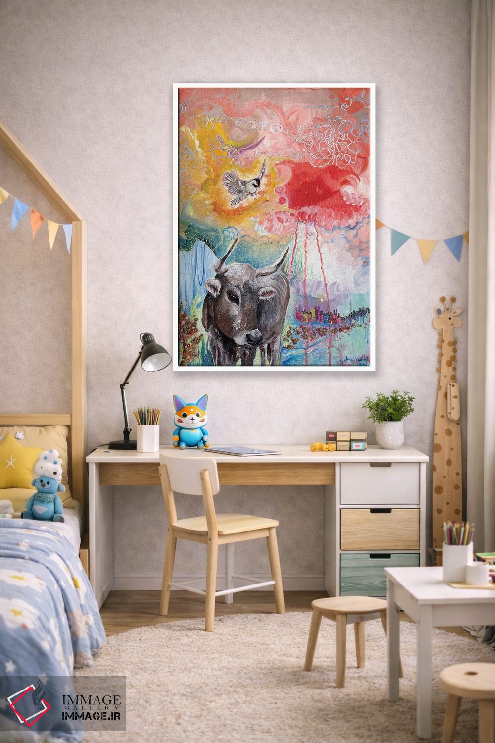 تابلو دکوراتیو سم های طلایی اثر جانا واشتی - D1W