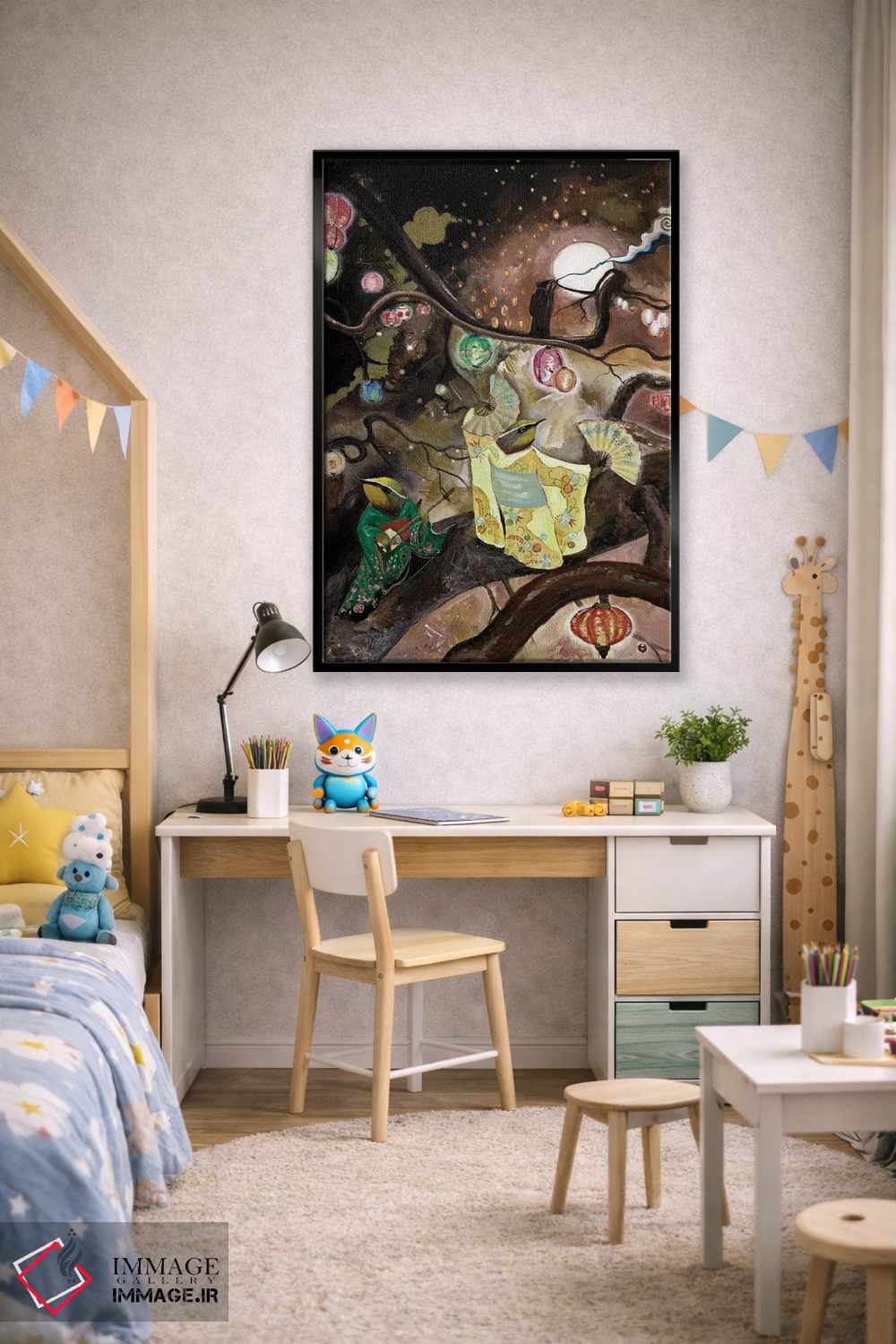 تابلو دکوراتیو مهمانی کیمونو اثر جانا واشتی - D1B