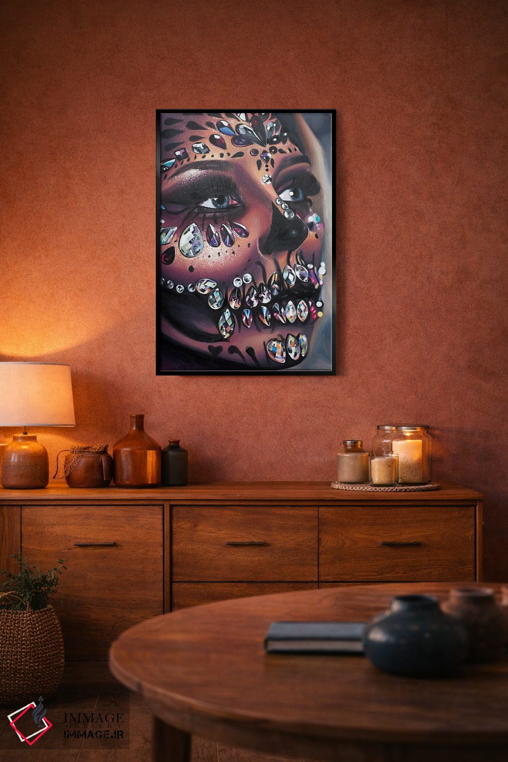 تابلو دکوراتیو جمجمه آب نباتی اثر جولیا رایان - D5B