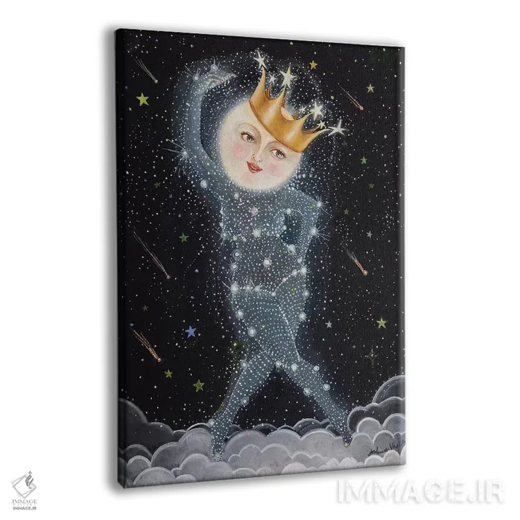 تابلو دکوراتیو ماه خواهر اثر جانا واشتی - نمای پرسپکتیو محصول